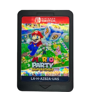 Giant Game Switch Mario Party Super Stars Wall Hang Decor Retro Wall Gameroom Decore for Gamers Nerdy Decor for  Arcade Room Decor