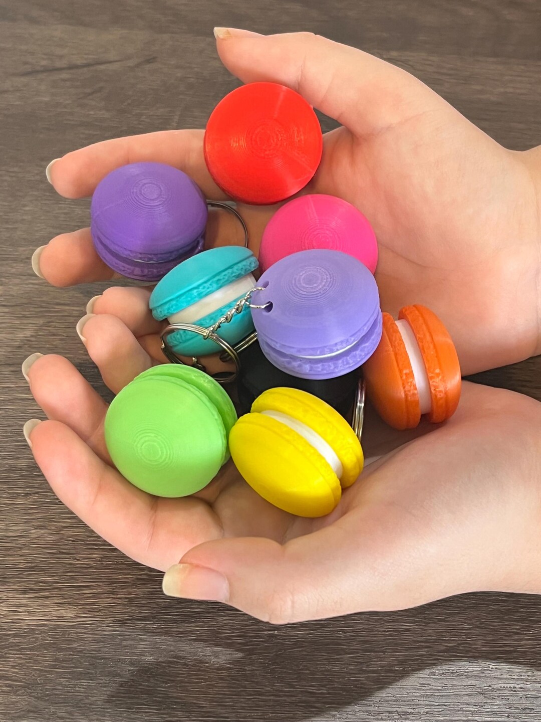 Fidgit Key Ring Macaroon Fidget Key Ring Accessory, Fun Cute Best Friends Gift, Funny ...