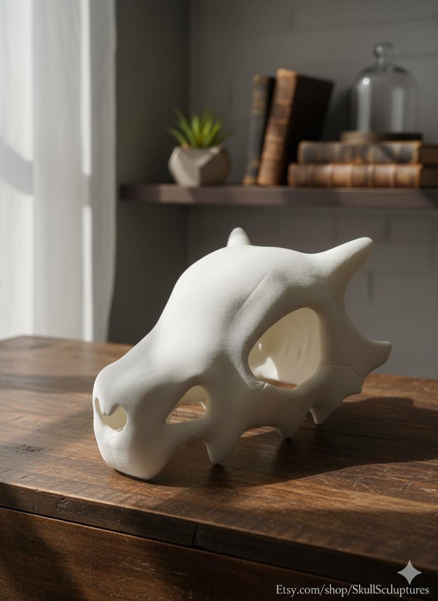 Cubone Skull Ceramic - Etsy