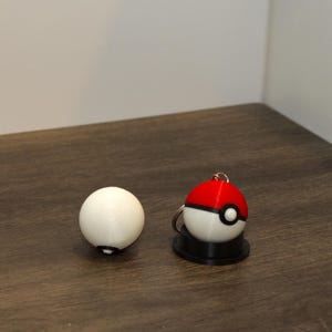 Pokeball Keychains 3D Printed  Replica Keychain Gift Retro Accessories Ready to Ship Gift Idea for Gamers and Fans