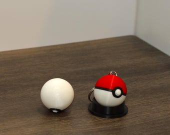 Pokeball Keychains 3D Printed  Replica Keychain Gift Retro Accessories Ready to Ship Gift Idea for Gamers and Fans
