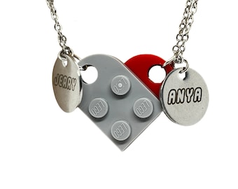 Jewelry Couples Lego Necklace CASSIECA Brick Necklace/Bracelet/Keychain For  Couples Friendship
