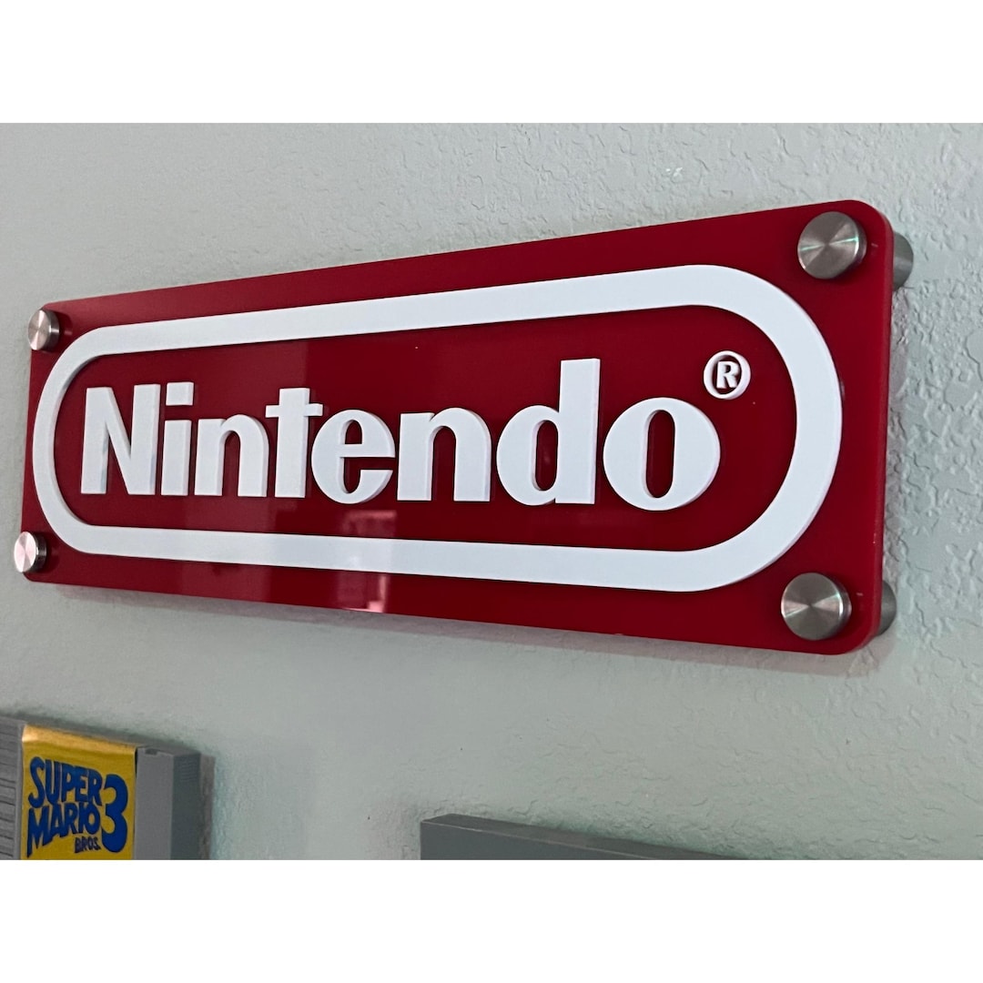 Premium Game Signs Wall Displays Custom Gameroom Decor Gamer Displays ...