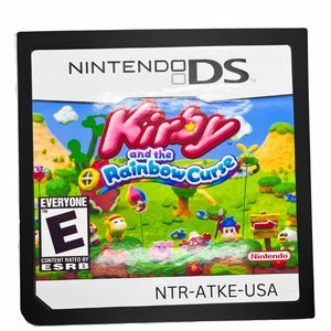 Giant Nintendo DS Kirby and the Rainbow Curse Cartridge Wall Decor Large Retro Wall Gameroom Decore for Gamer Nerdy Decor Arcade Room Decor