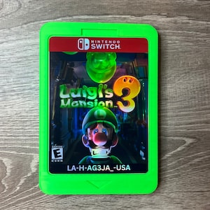 Giant Game Switch Luigis Mansion 3  Large Wall Decor Gameroom Retro Wall Decor Gamers Nerdy Decor Arcade Room Decor Gaming display