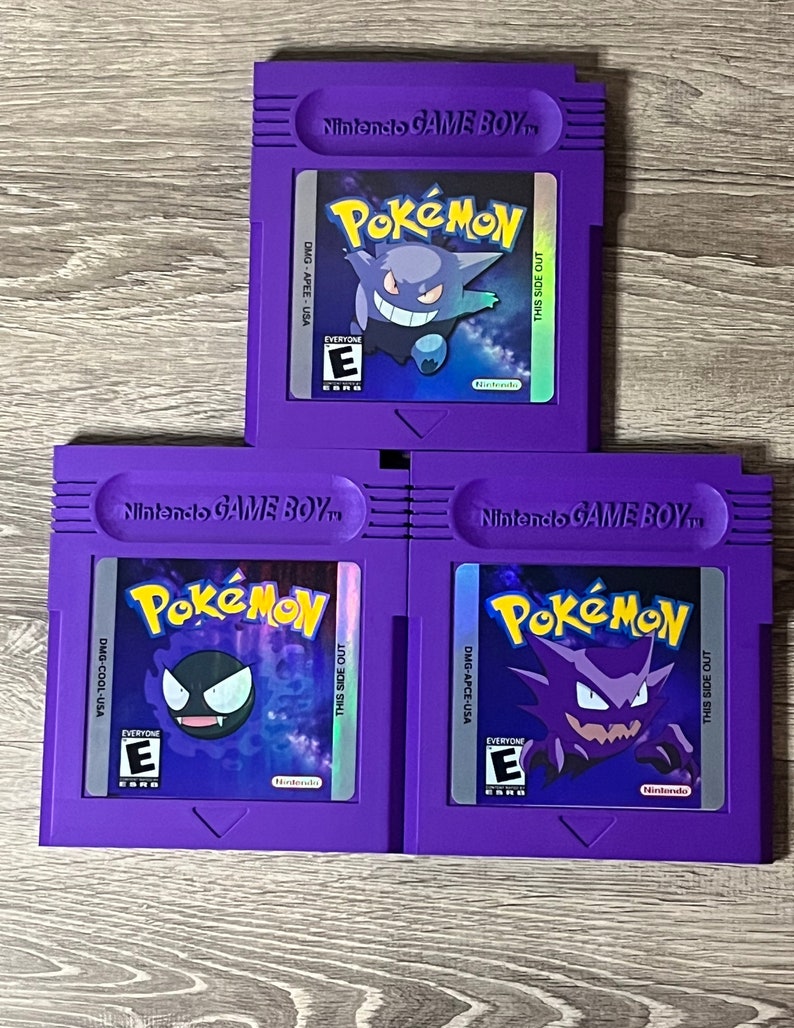 Giant Game Gameboy Pokemon Gengar Evolution Wall Decor Large Retro Wall ...