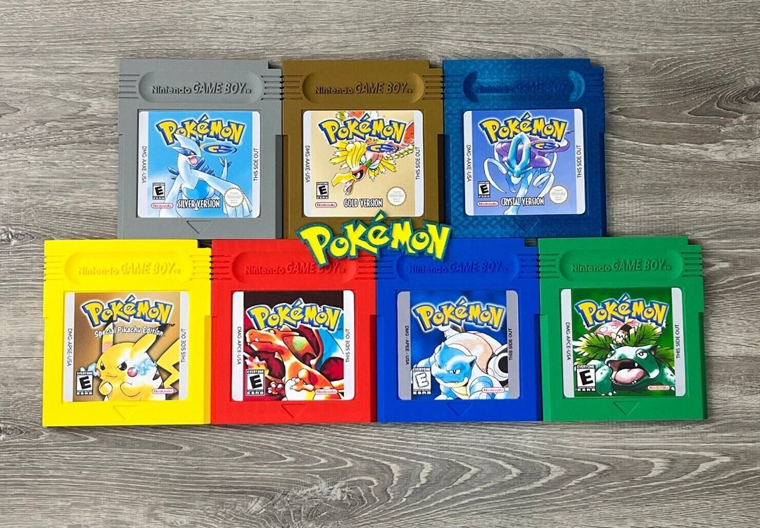 Giant Nintendo Gameboy Pokemon Yellow, Red, Blue, Green Wall Decor