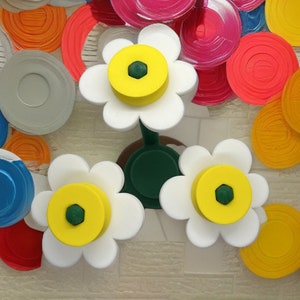 Giant Potted Flower Brick Building Flower Fidget Aniversary gifts for couples housewarming fake plant decoration for friends or kids room