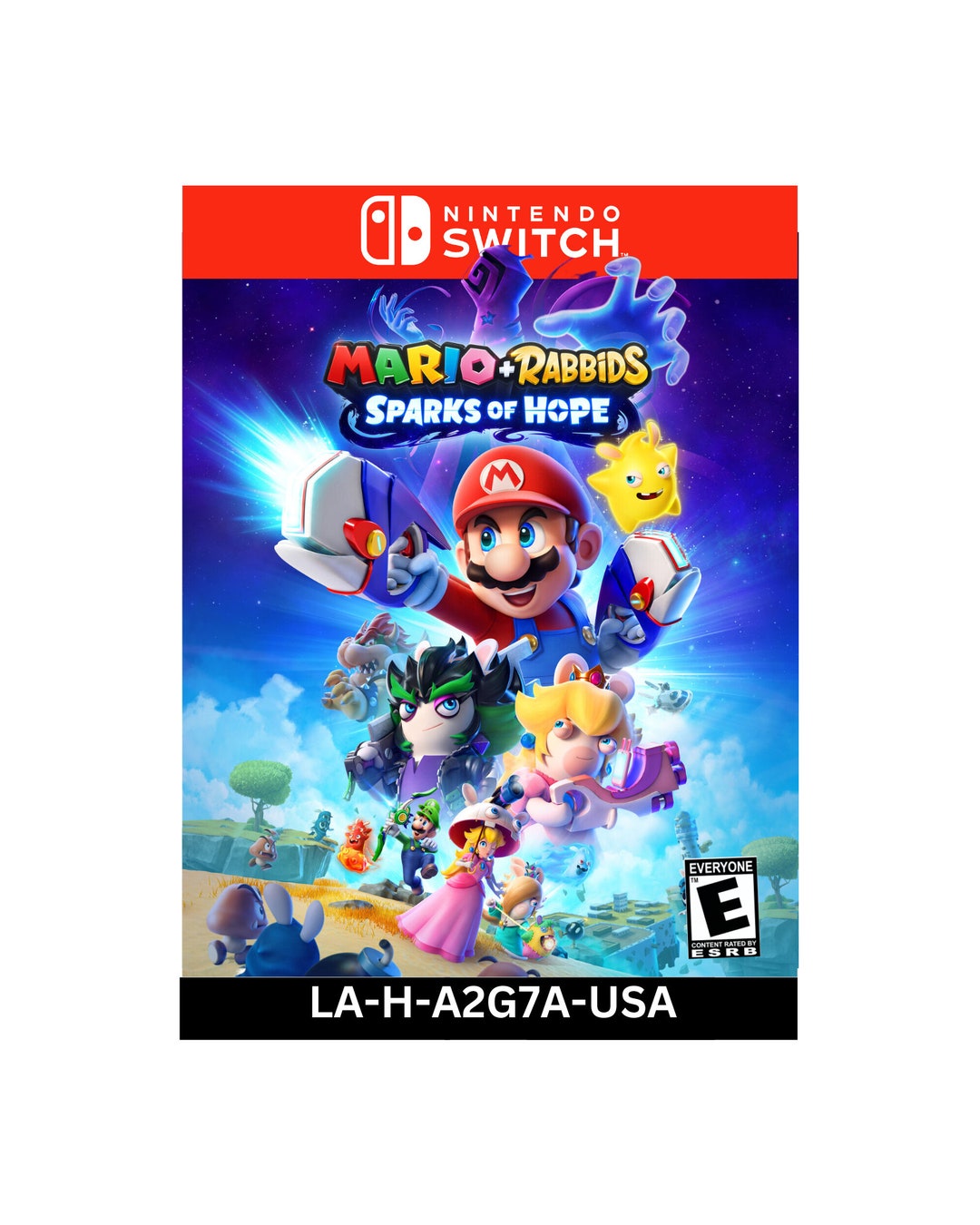 Giant Game Switch Mario/rabbids Sparks of Hope Wall Decor Gameroom ...