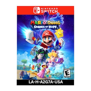 Giant Game Switch Mario/Rabbids Sparks of Hope Wall Decor Gameroom Retro Wall Decor for Gamers Nerdy Arcade Room Decor Gaming displays
