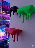 Modern Dripping Wall Shelf, Gothic Alternative Floating Shelf, Gamer Room Shelf Decor, Anime Cartoon Shelf, Bedroom Decor