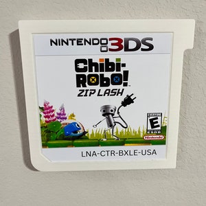 Giant Game 3DS  Chibi Robo Zip Lash Wall Decor Large Retro Wall Gameroom Decore for Gamer Nerdy Decor Arcade Room Decor