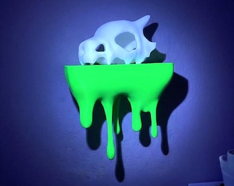 Dripping Shelf Modern Melting Wall Shelf for Gothic  Alternative Room Decor Unique Floating Shelf for Bedroom Gamer Setup  Cool Art Display