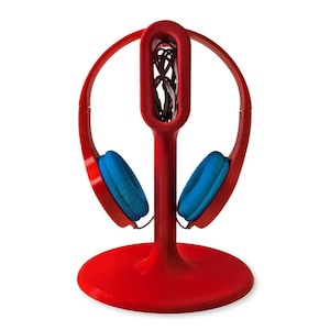 Minimalist Headphone Stand, 3D Printed Wall Mount Headset Holder, Gamer Pro Setup Desk Organization