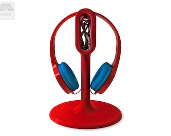 Minimalist Headphone Stand, 3D Printed Wall Mount Headset Holder, Gamer Pro Setup Desk Organization