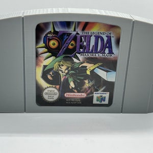 Giant N64 Majora&#39;s Mask Oversized Wall Decor Retro Wall Gameroom Art Decore for Gamers Nerdy Decor Gifts for Arcade Room Nostalgia