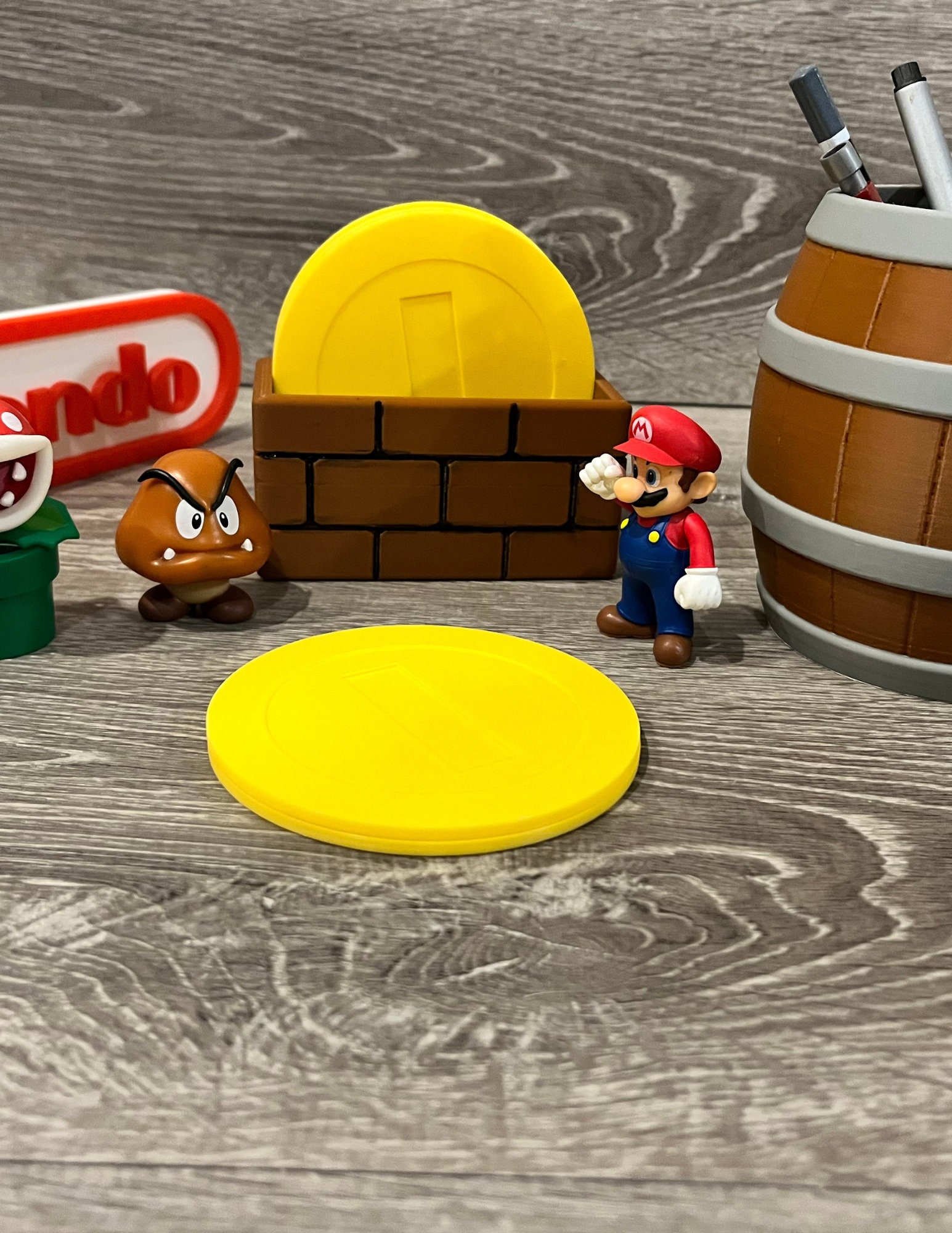 Gamer Coasters Living room Furniture protectors Coffee Table Coaster Christmas Presents. Game Lovers/Fans