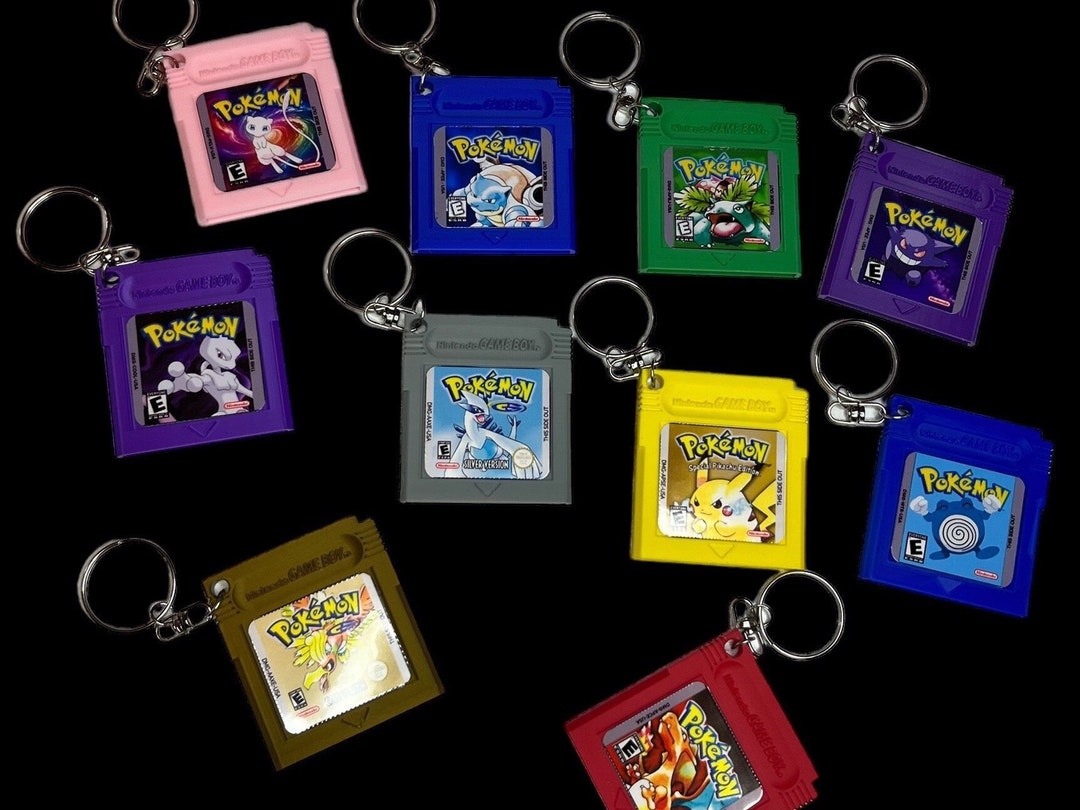 3D Printed Pokémon Gameboy Cartridge Replica Keychains Poké Gameboy Keychain Gift Accessories