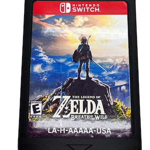 Giant Game Switch Zelda Breath of the Wild  Wall Decor Gameroom Retro Wall Decor Gamers Nerdy Decor Arcade Room Decor Gaming display