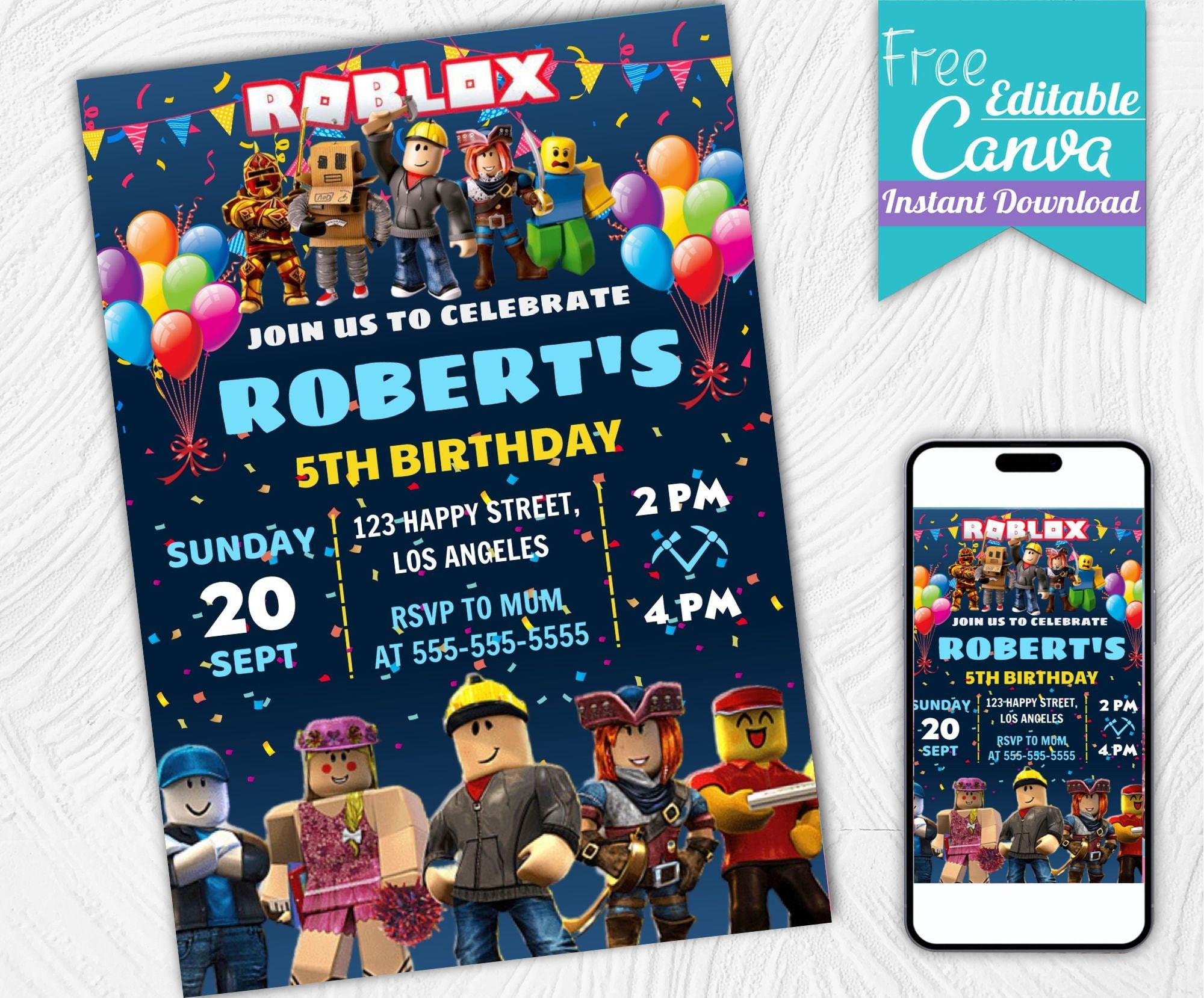 Arquivo Digital Cartela de adesivos - Luluca e Roblox