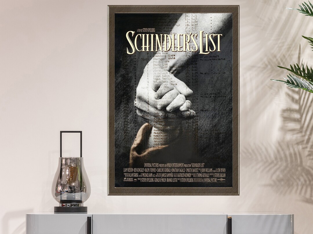 Schindlers list movie poster 2023 film collectible unique custom poster
