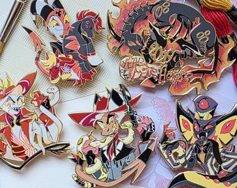 Hellaverse Lunar New Year Enamel Pins