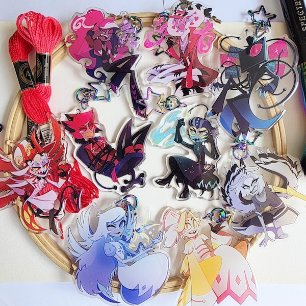 S2 Hazbin Hotel 3" Keychains (Preorder)