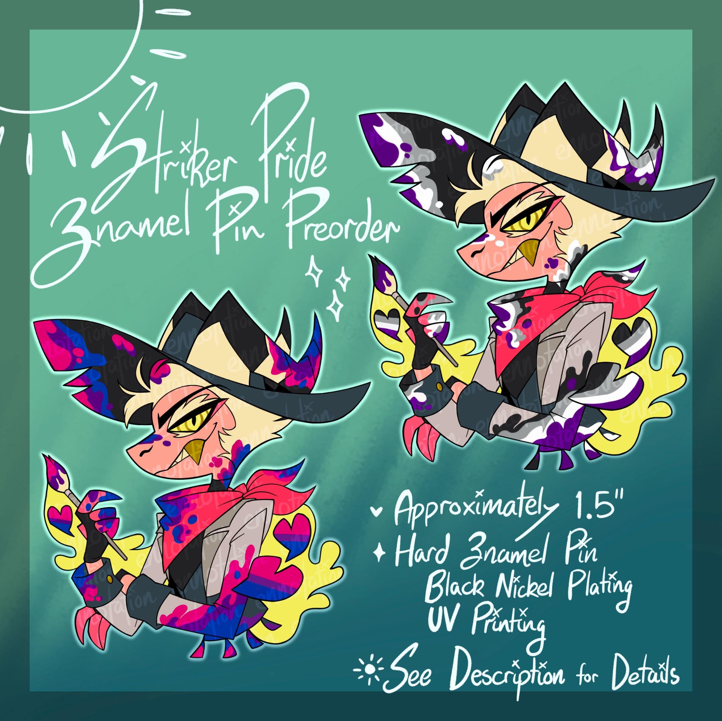 ヘルヴァボス プライド 2025 ステッカーシート Helluva Pride Sticker Sheet Set 1 – Shark Robot