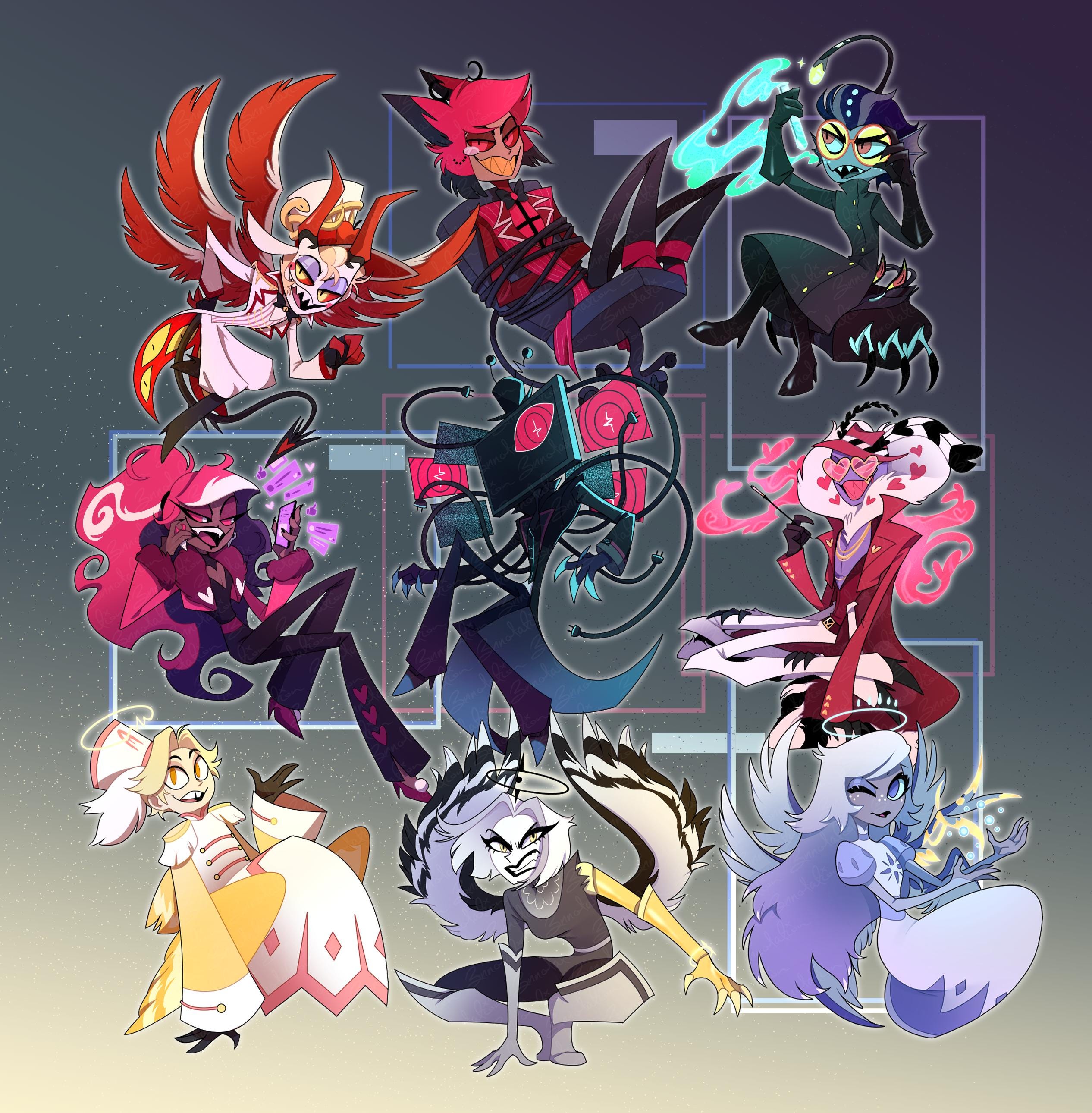 レア　ハズビンホテル　アラスター　エンジェルダスト　チャーリー　ヴァギー　ピンズ ハズビン・ホテルへようこそ』がラバーマスコットになって登場