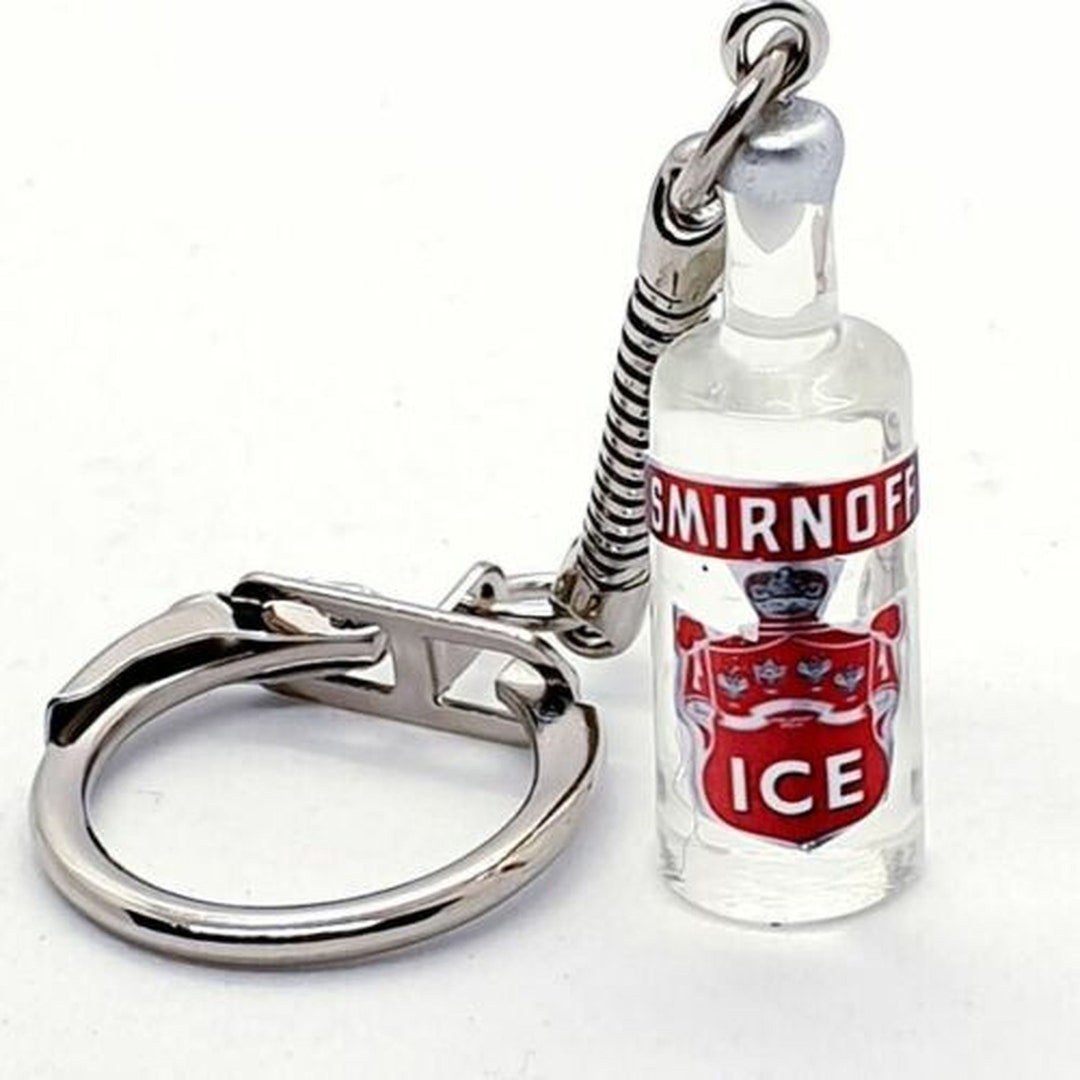 Handmade Smirnoff Ice Vodka Bottle Keyring Miniature Keychain Etsy