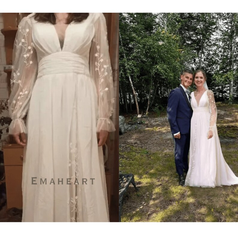 Open Back High Neck Sleeveless Lace  Wedding Dress With Train, Bridals Dress, WD0258 main image 0