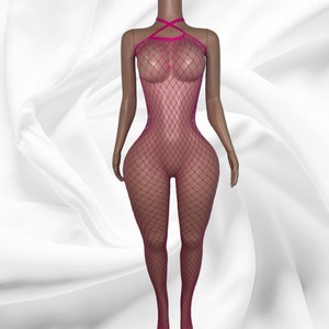 Exotic Dancewear Baddie Basics “Becca” Bodystocking Fits XS-M