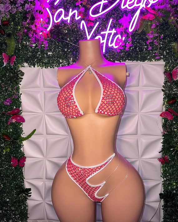 fishnet bikini set