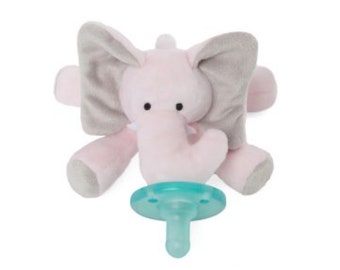 WubbaNub Pink Elephant Infant Pacifier