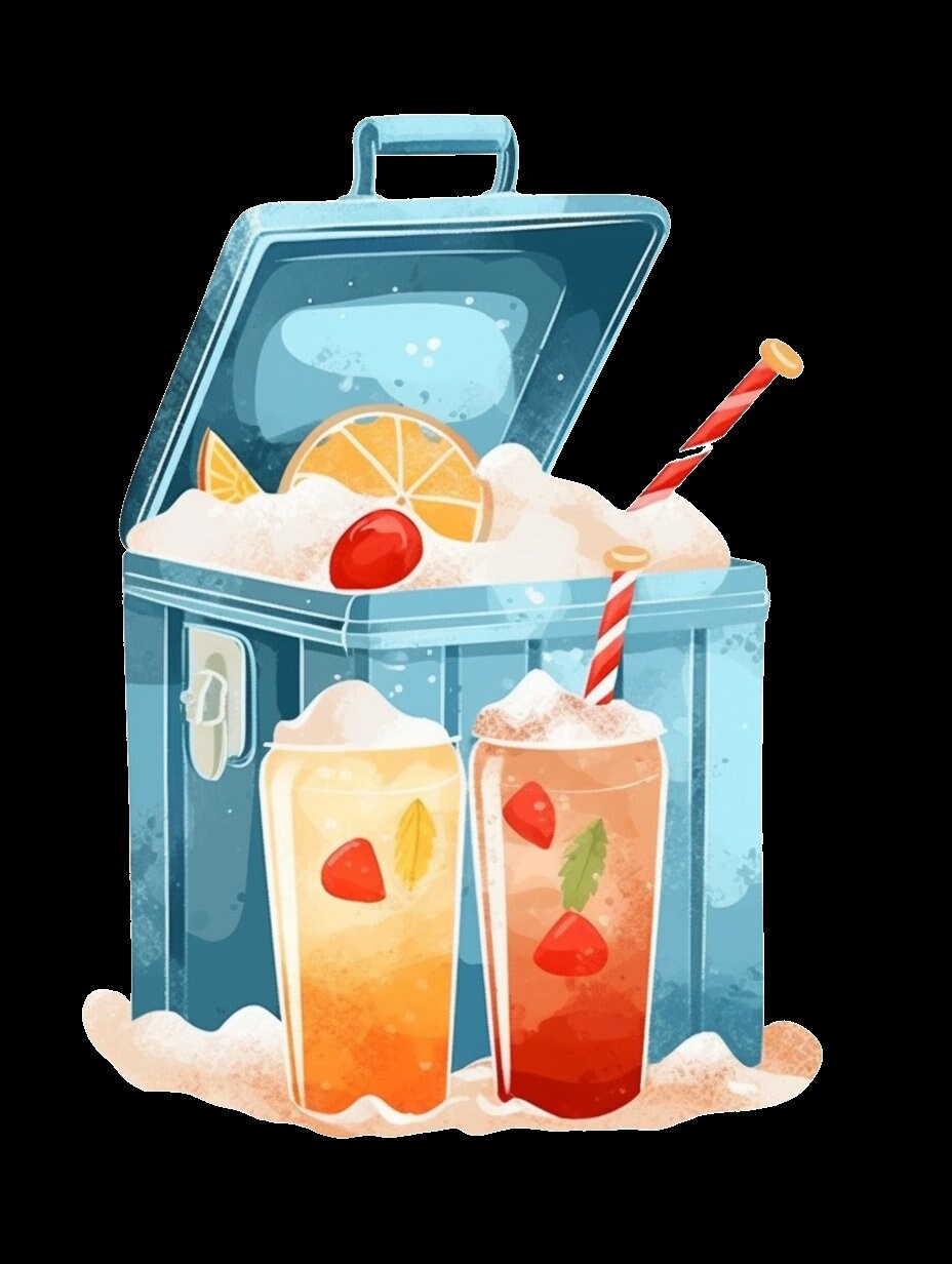 Ice Box Clipart, 20 PNG With Clear Background, Refreshing Summer Beach ...