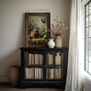 Toad and Butterfly Print, Vintage Nature Wall Art, Nursery Room Animal Decor (Digital Download) image 10