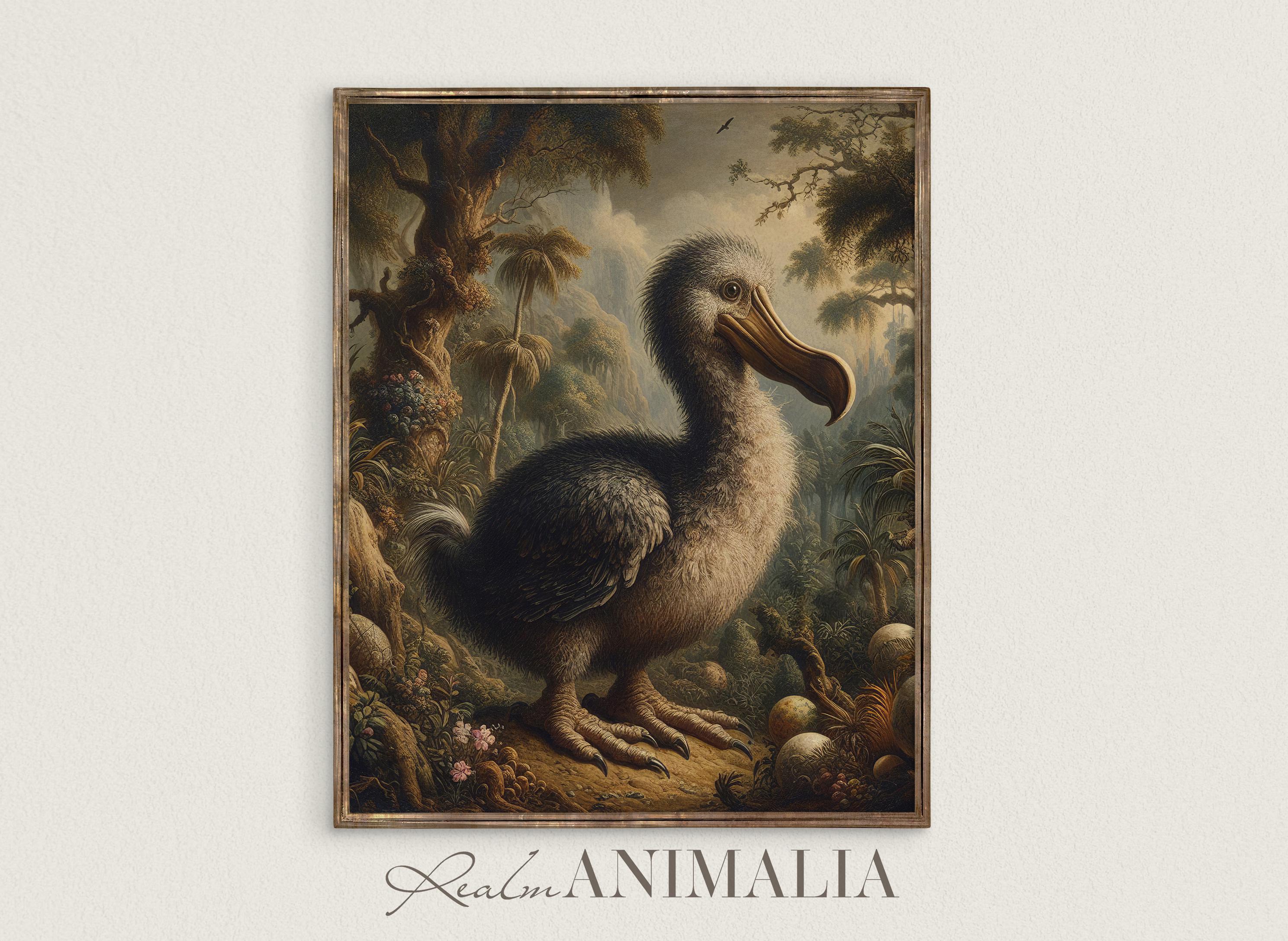 Vintage Dodo Bird Art Print: Extinct Animal Illustration (digital ...