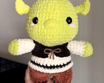 Peluche Amigurumi pour bébé ogre au crochet