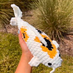 Crochet Koi Fish Plushie Amigurumi