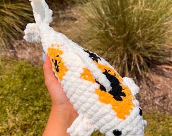 Crochet Koi Fish Plushie Amigurumi