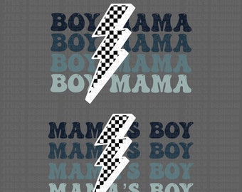 Boy Mama and Mama&#39;s Boy PNG - SVG - Boy Mama Shirt - Mama&#39;s Boy Shirt - Sublimation - Download - Matching Shirts - Instant Download