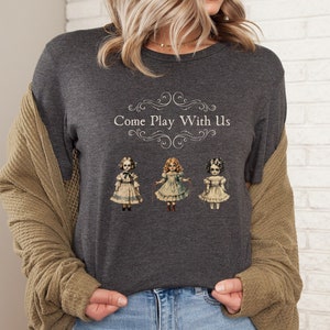 Halloween Shirt, Creepy Doll Shirt, Spooky Shirt, Shirt, Funny Shirt, Classic Horror,  Porcelain Doll Shirt, Vintage Doll Shirt, Haunted