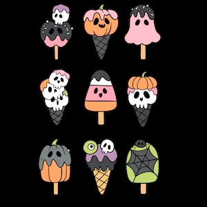 Halloween-Eis-Leckereien