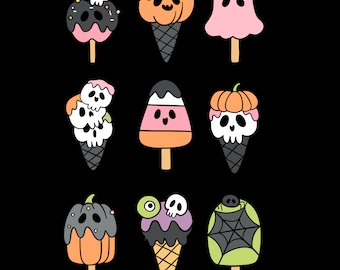 Halloween Ice Cream Treats