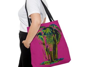 JUNGLE ELEFANT RIESE Stofftasche (aop)