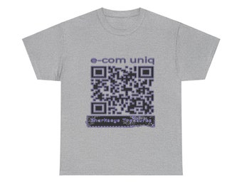 QR-CODE-SET Unisex-T-Shirt aus schwerer Baumwolle