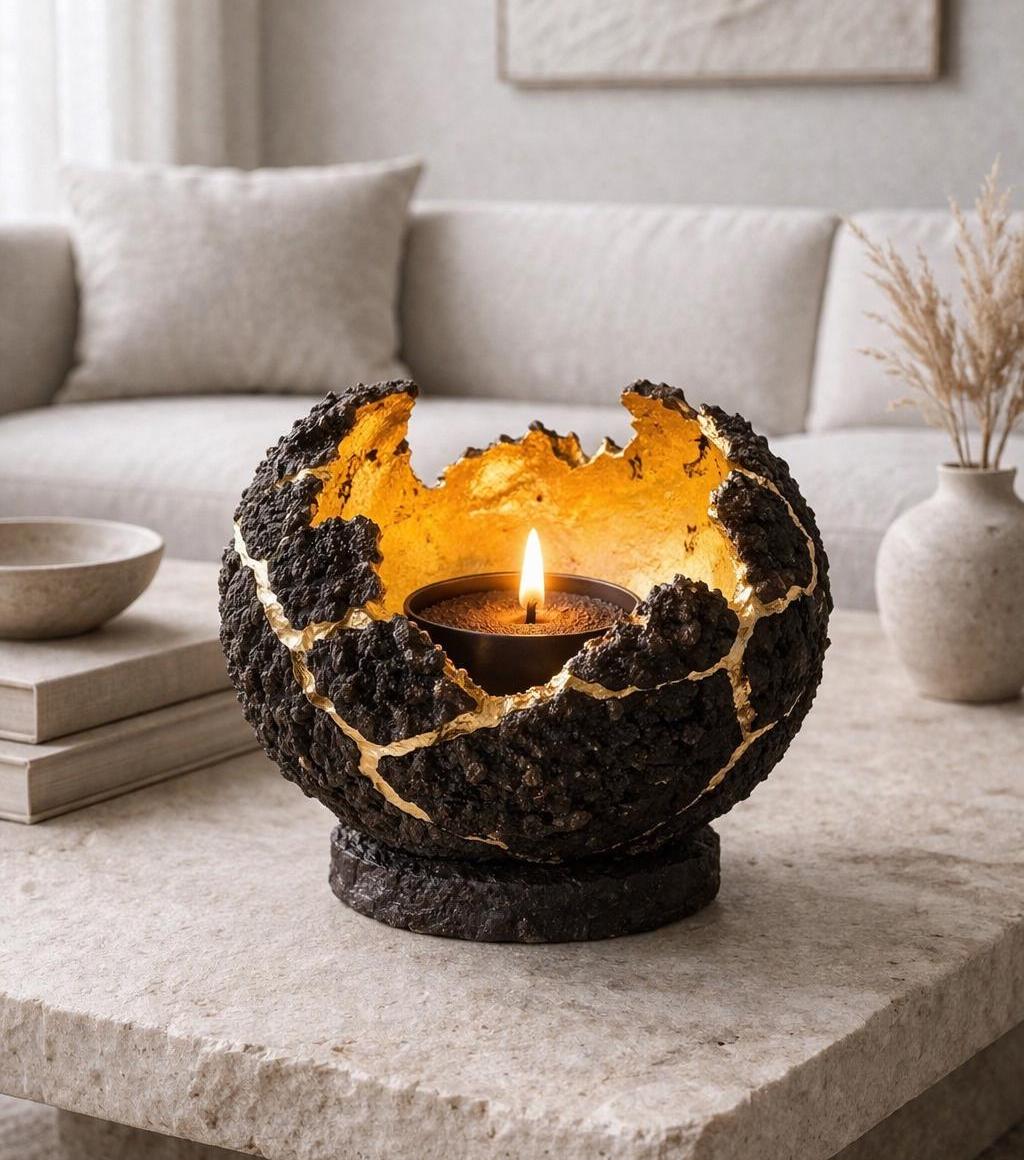 Kintsugi Candle Holder - Etsy