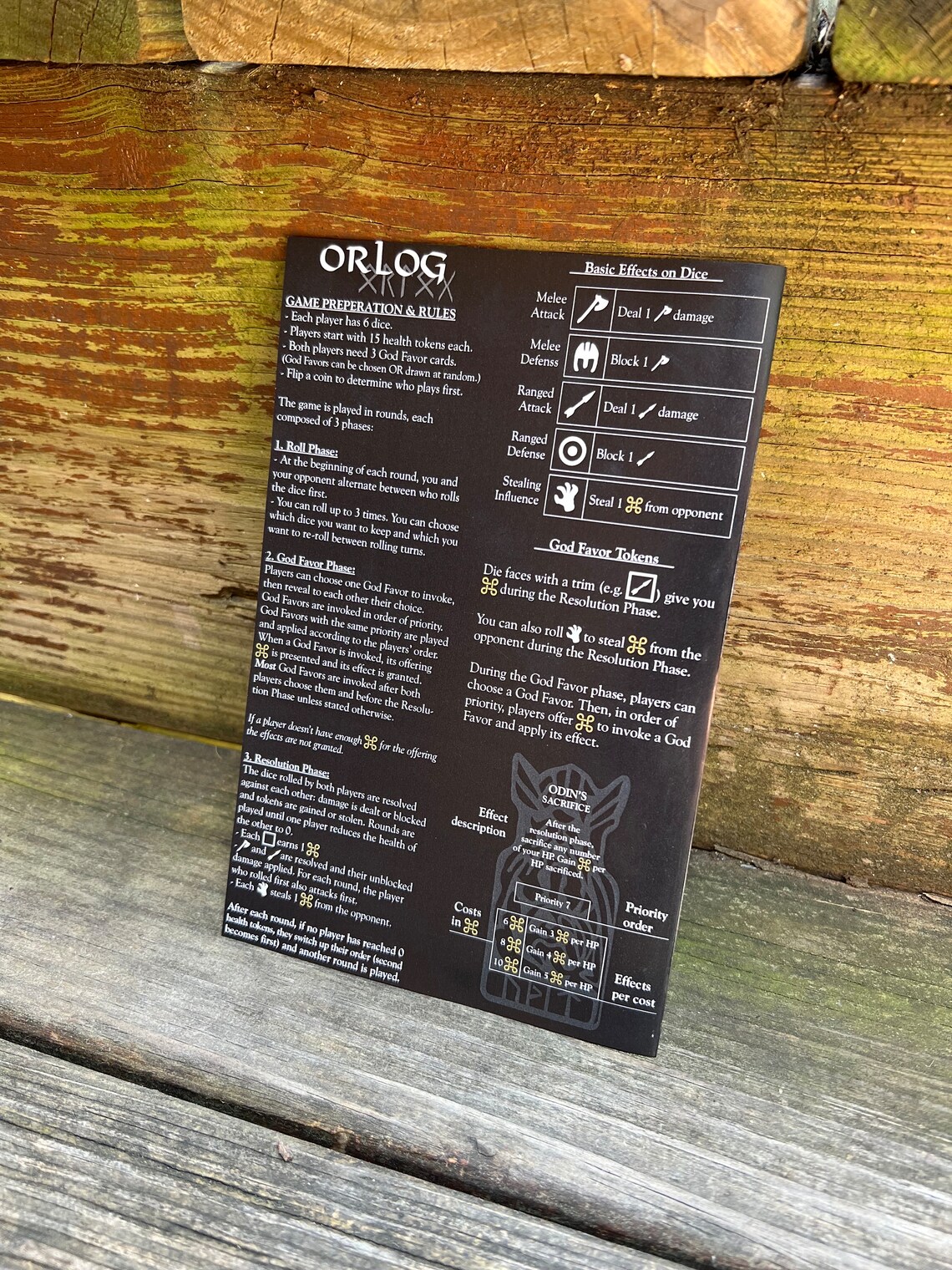 ORLOG Complete Vikingstyle Game, Valhalla Assassins Creed, Limited