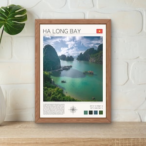 Ha Long Bay Print, Ha Long Bay Poster, Vietnam Wall Art, Vietnam Travel Print, Vietnam Poster Print, Ha Long Bay Photography, Vietnam Art