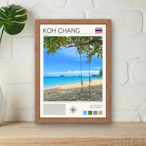 Koh Chang Print, Koh Chang Wall Art, Klong Prao Beach Print, Thailand Travel Print, Beach Wall Art, Koh Chang Thailand Art Print